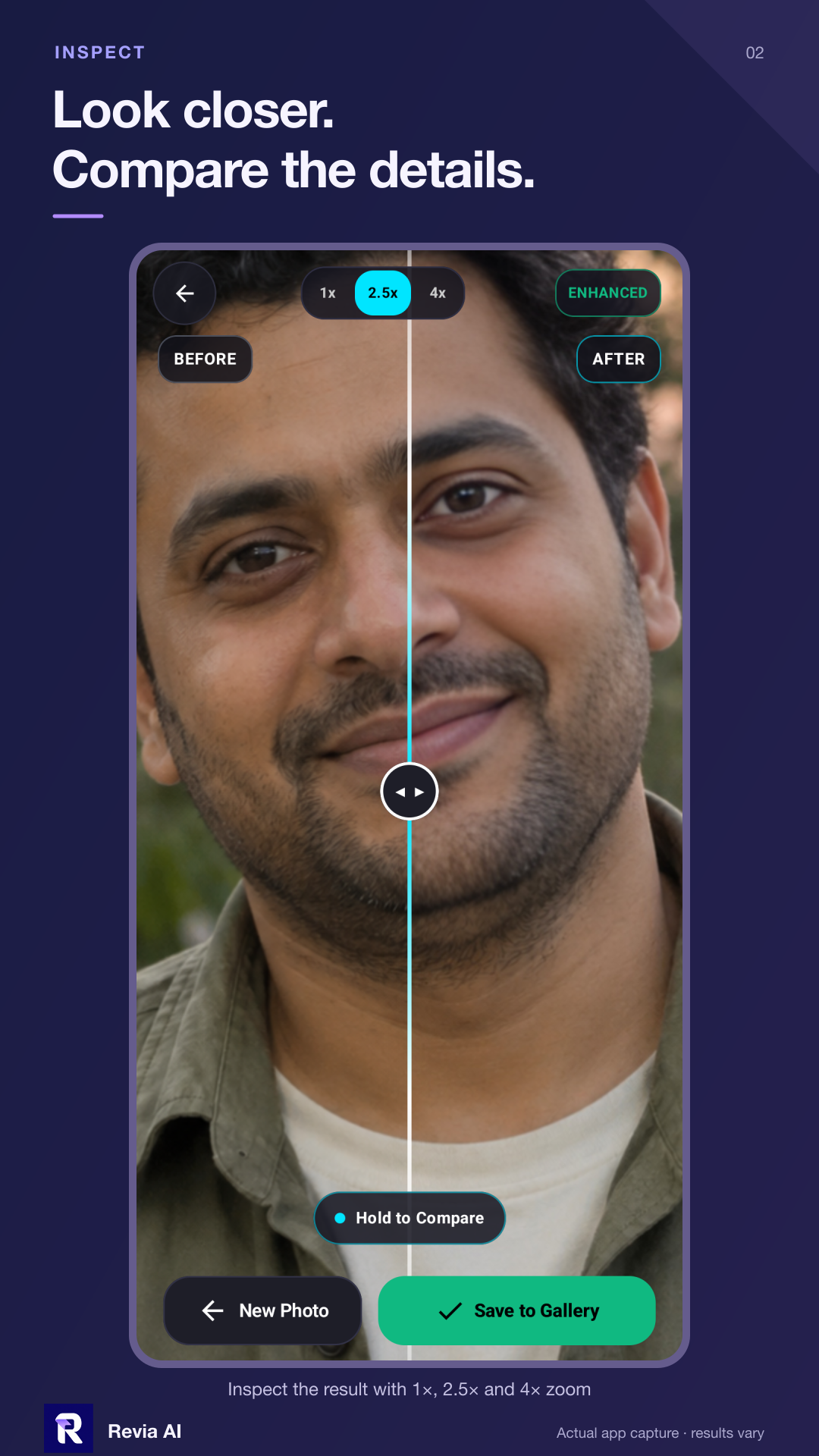 Revia AI Microscopic Zoom Details